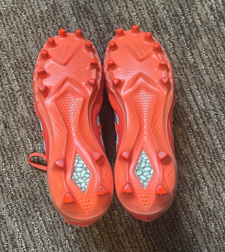 adidas UltraBoost Men’s Orange Low Top Lace-Up Athletic Sneaker Plastic Cleats