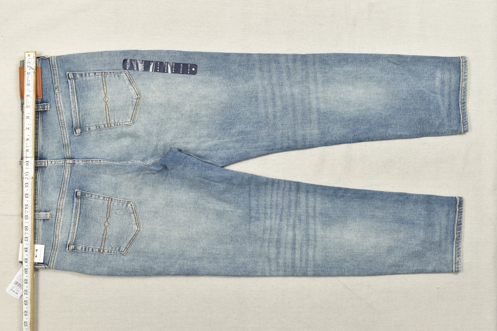 Lucky Brand Men’s Athletic Taper Denim Jeans Light Wash Blue Stretch 40×32 NEW
