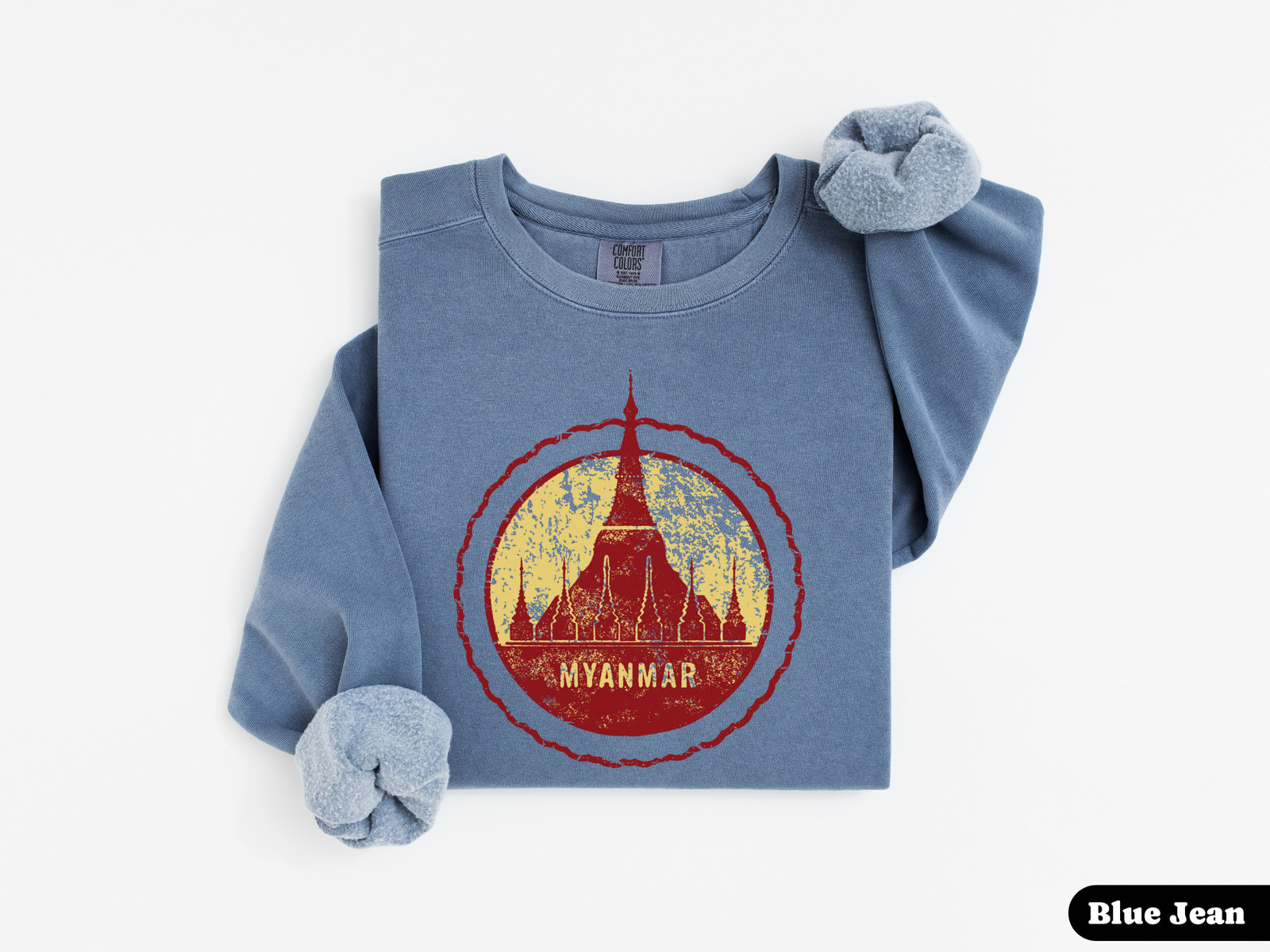 Myanmar Sweatshirt Unisex Burma Sweater Travel Souvenir Top Burmese Pride Gift