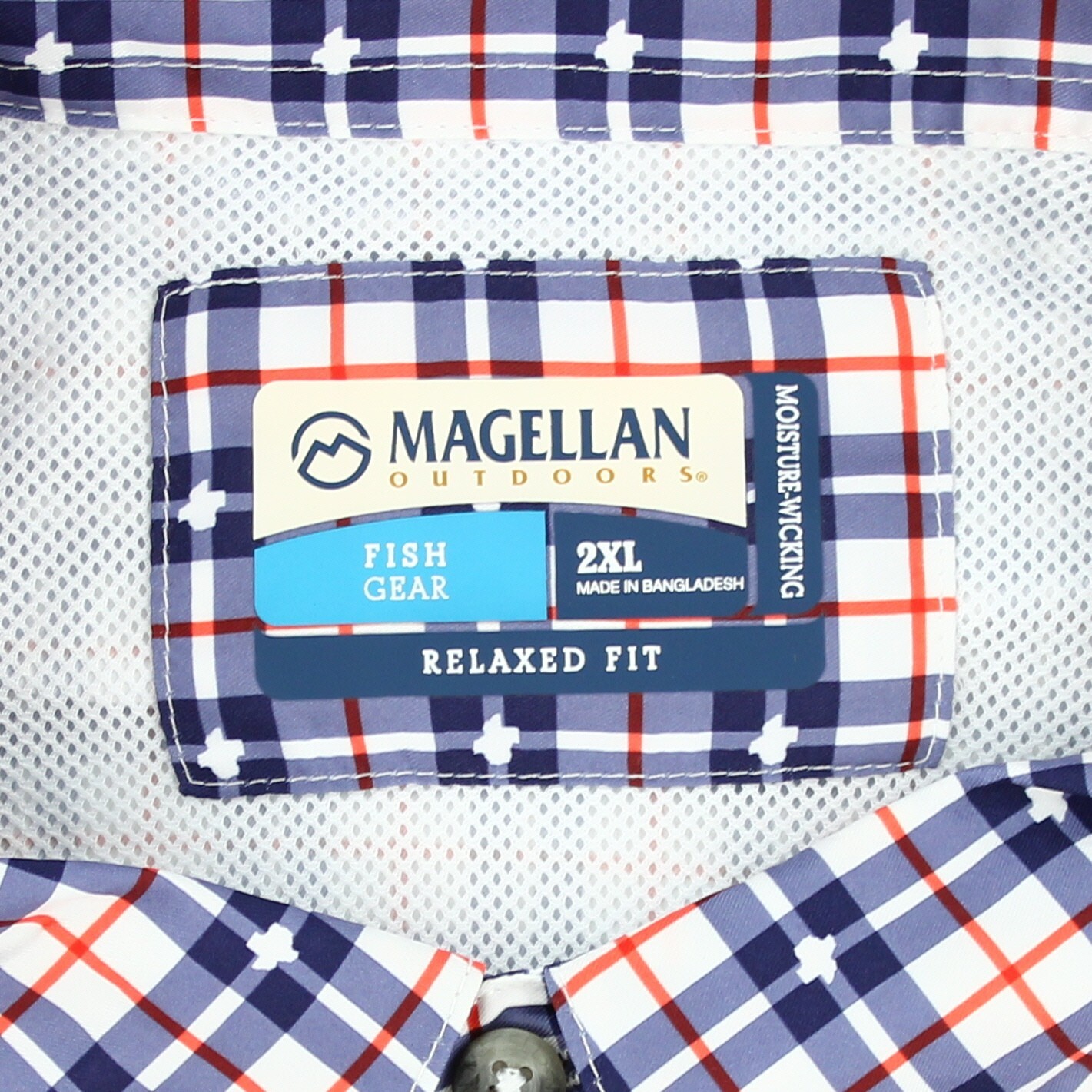 Magellan Men’s Shirt Texas State Prints, Relaxed Short Sleeve Button Down