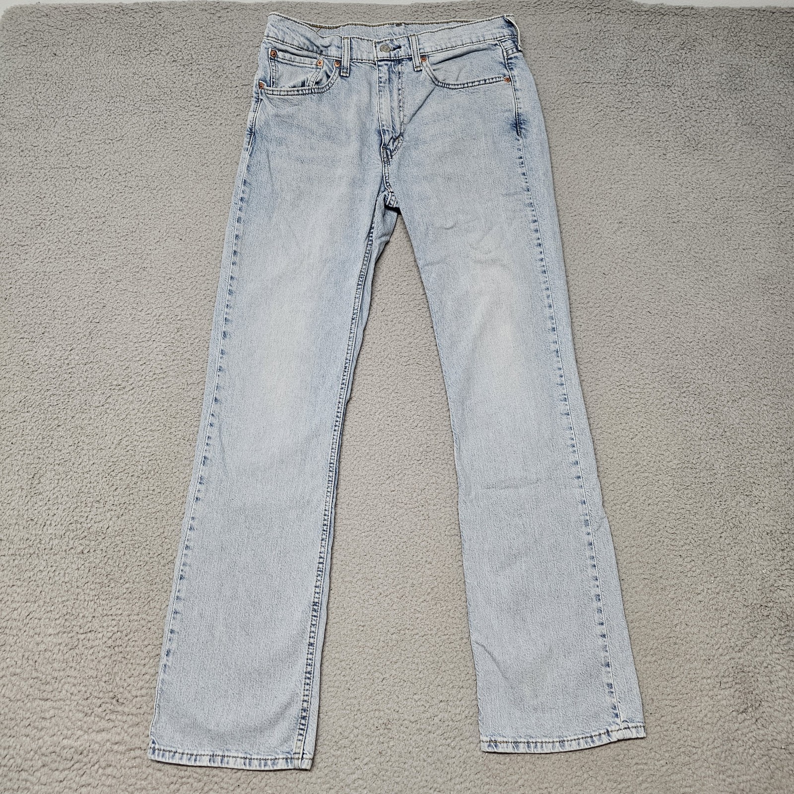Levi’s 527 Slim Bootcut Jeans Men 32×34 (Fits 32X32) Stretch Light Blue Wash
