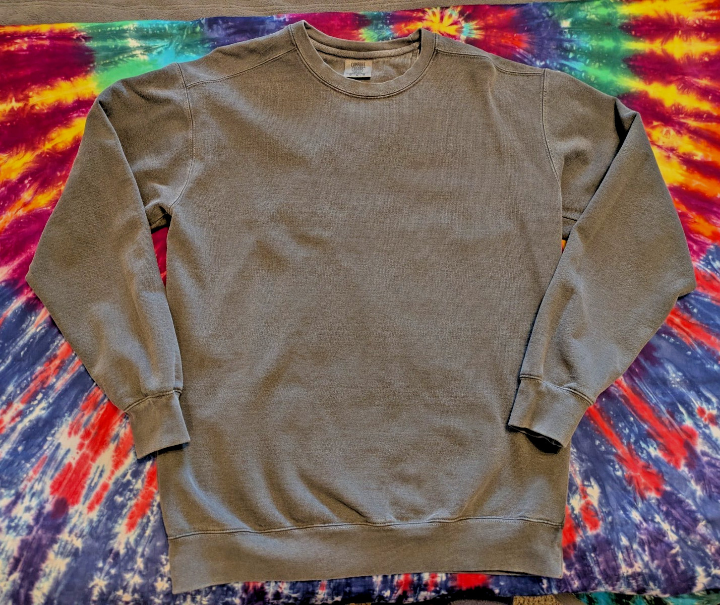 unisex blank Comfort Colors sz M Pepper Gray Sweatshirt Crewneck Hobby Lobby