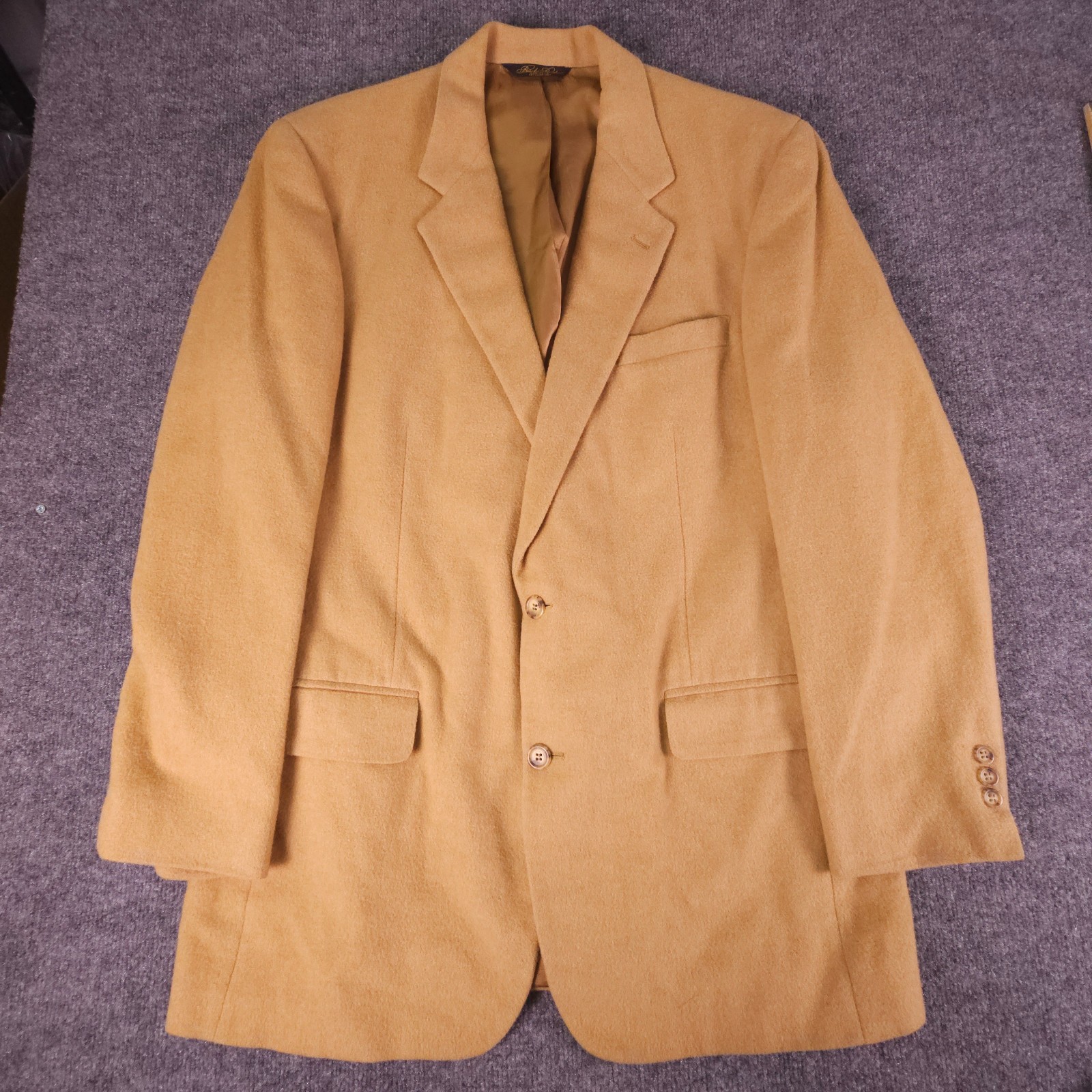 Brooks Brothers 100% Camelhair Sports Blazer Mens Size 43L Made in USA