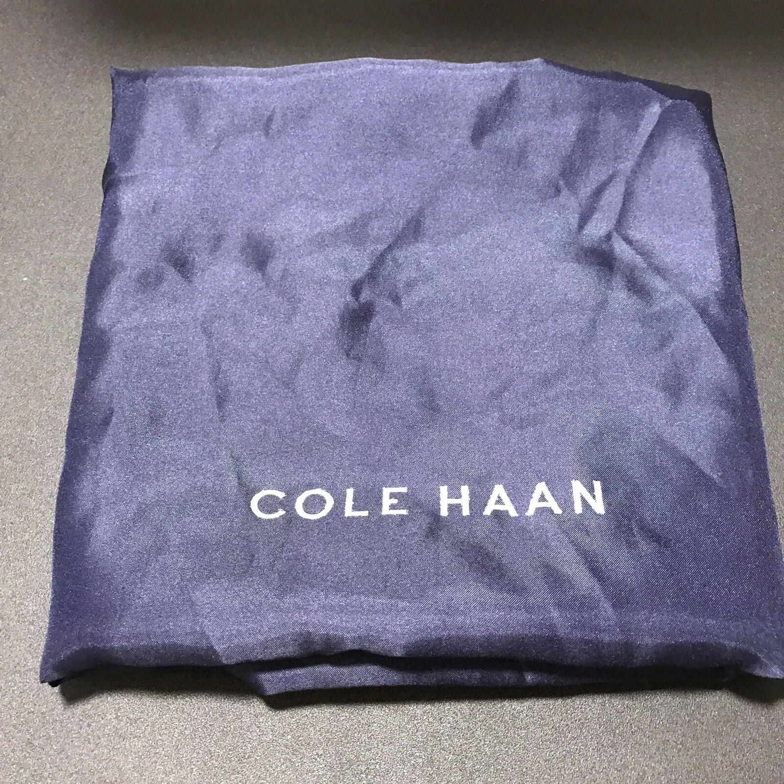 NEW Cole Haan Large Gray Leather Tote Bag 19.5″ w/Dust Bag Mint Fall Sale
