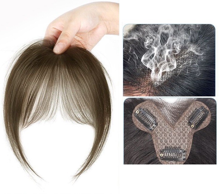 3.13″x4.3″Traceless Front Lace 100%Human Hair Hairline Topper Cover Head Top 10″