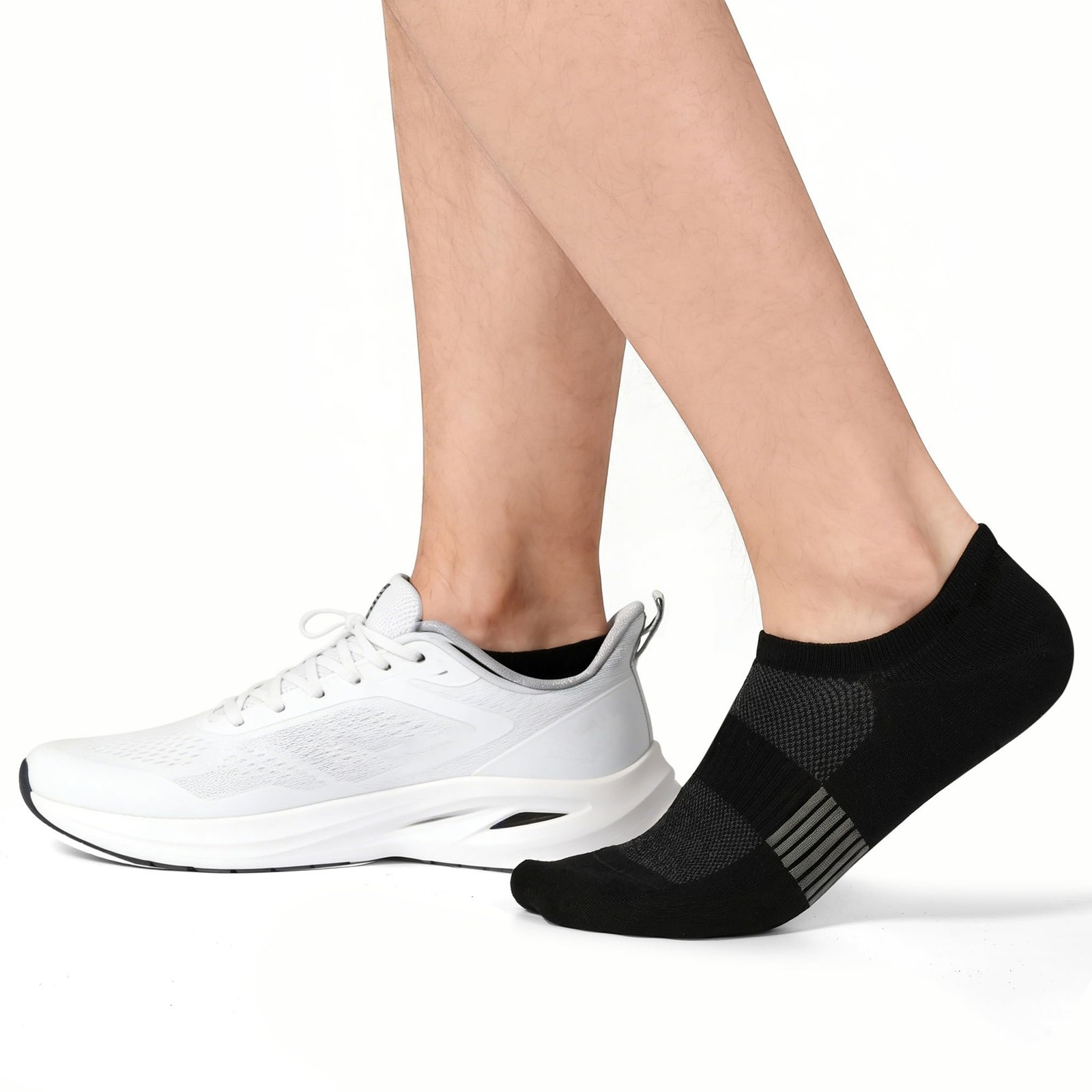 No Show Socks Men, Rayon from Bamboo Low Cut Thin Ankle Short Footies Non Slip