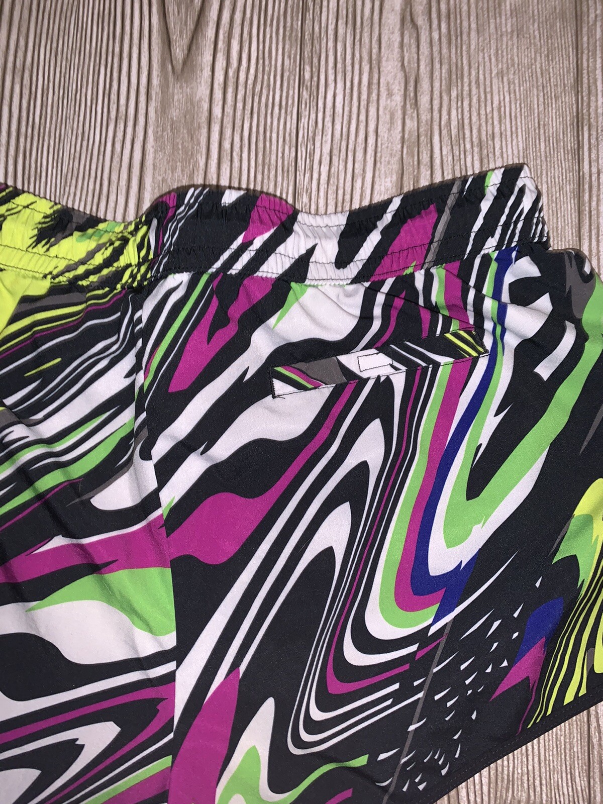 Fabletics Carnival Carrie Multi Colored Athletic Workout Running Shorts Medium