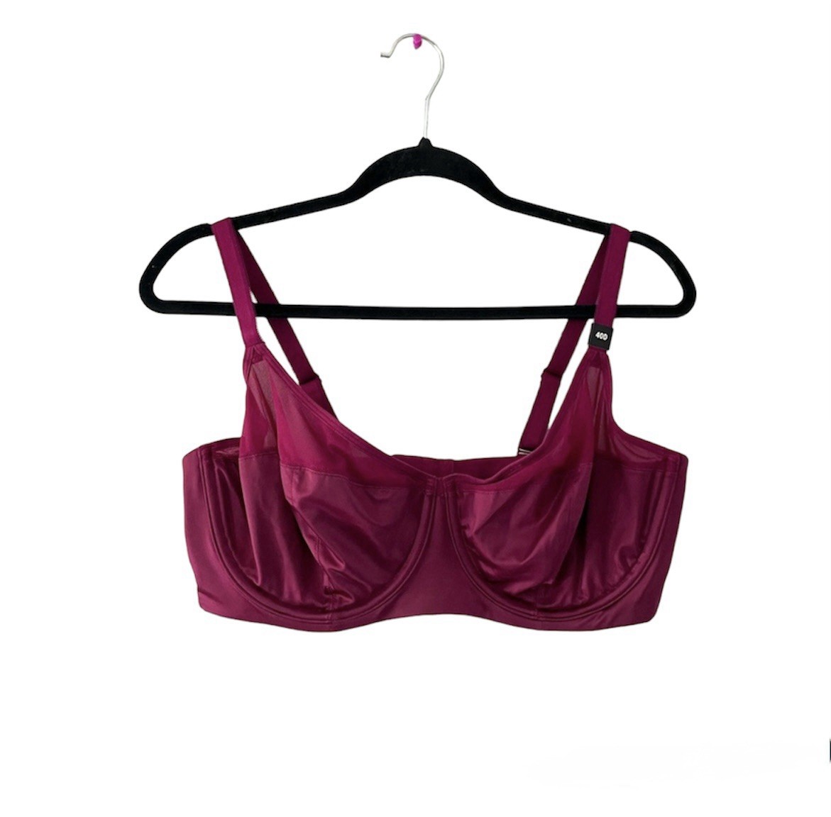 NWT Torrid Burgundy Unlined Balconette Bra With Multiway Straps Size 40D
