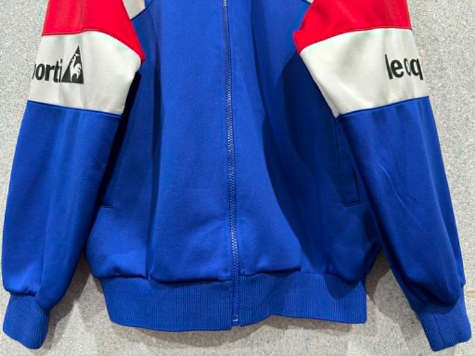 Vintage 90s Le Coq Sportif Track Jacket Tricolor Made in Japan QS-5064 Retro