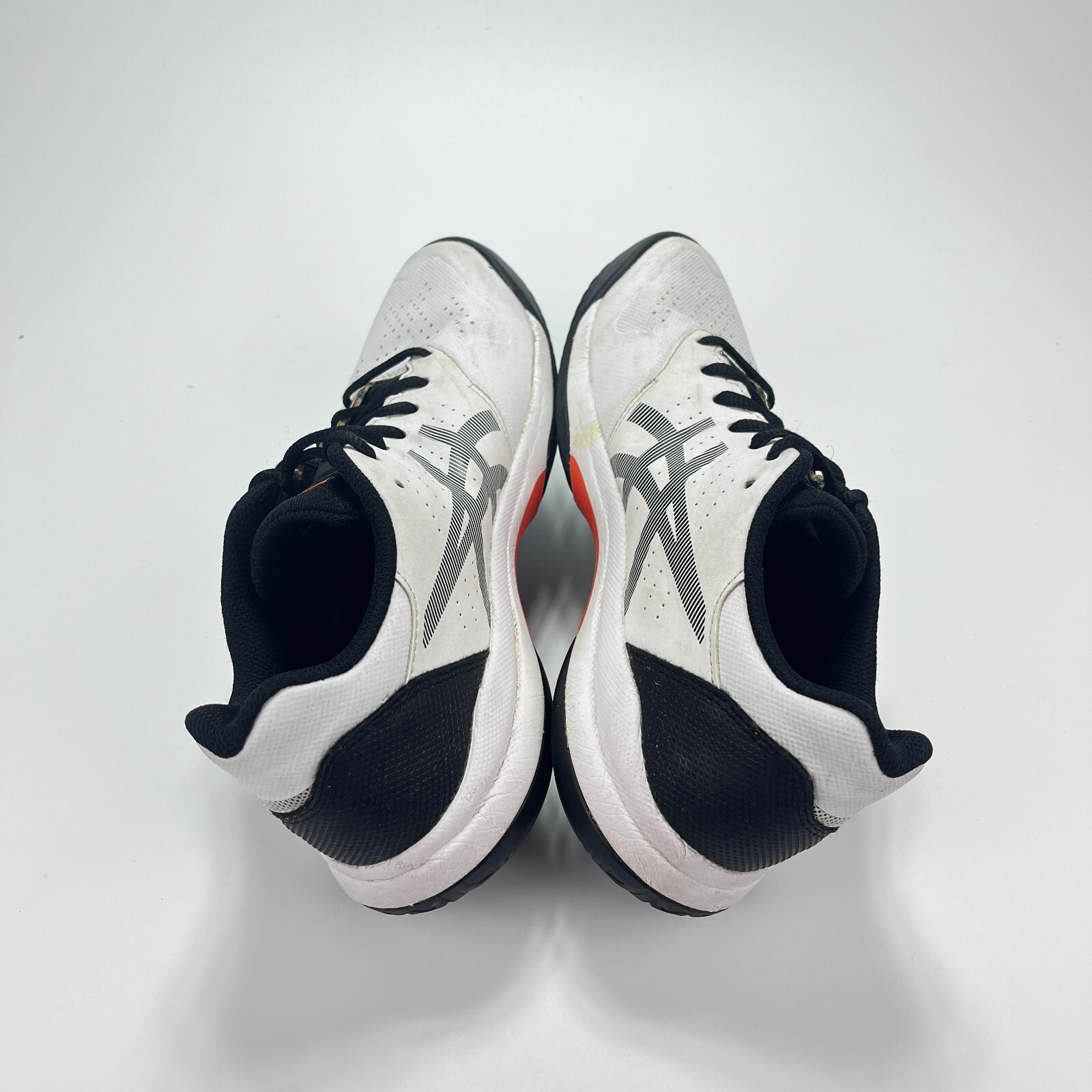 Asics Gel Game 7 White Leather Black Athletic Running 1041A042 Shoes Men’s 7.5