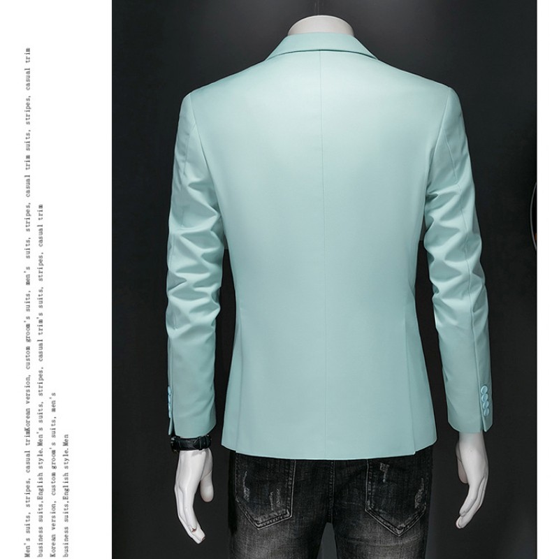 Men’s Jacket Casual Suit Blazer Slim-Fit Suit Wedding Business Dress Suit Tops
