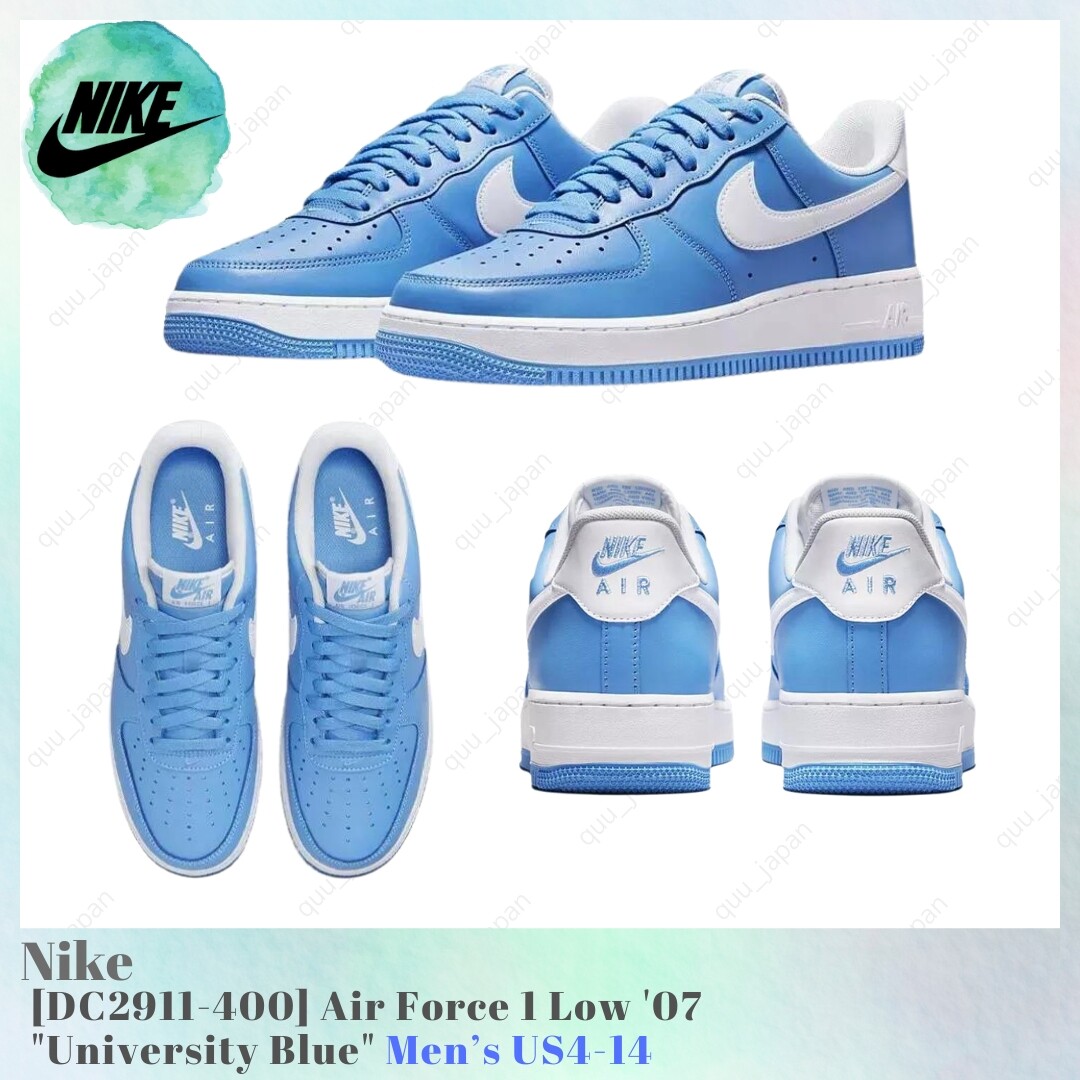 Nike Air Force 1 Low ’07 University Blue DC2911-400 Men’s US4-14 NEW
