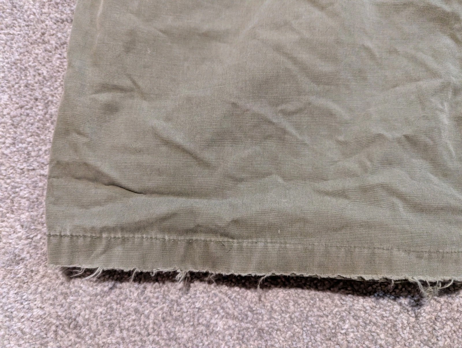 Vintage US Army Jacket Mens Small Green M47 Parka 1950s Korean War Military Coat