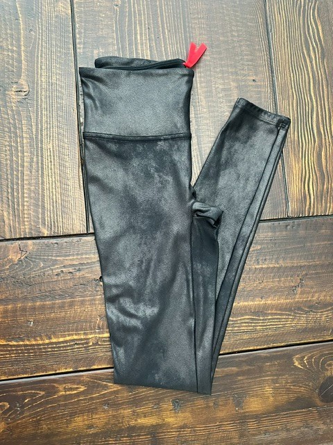 SPANXshape Faux Leather Women’s Leggings, Size Small / SP – Black