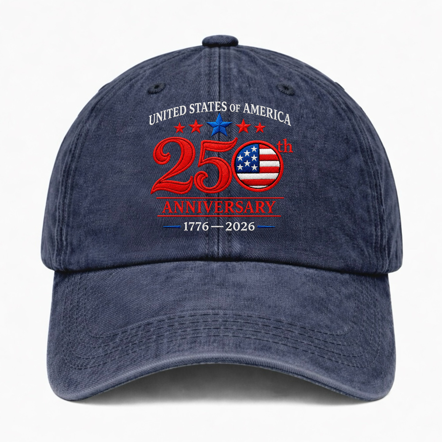 USA 250th Anniversary Hat America 1776-2026 Patriotic Baseball Cap Adjustable