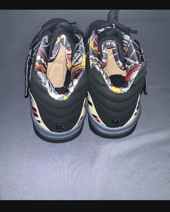 Jordan Air Jordan 8 Retro Low Playoff 2003 Black/True Red-Del Sol 306157-061