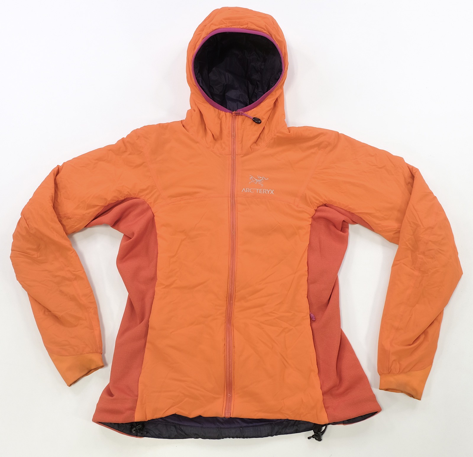 Rare VTG ARC’TERYX Atom SL Hoody Two Tone Wind Shell Jacket 2010s Orange WMNS M