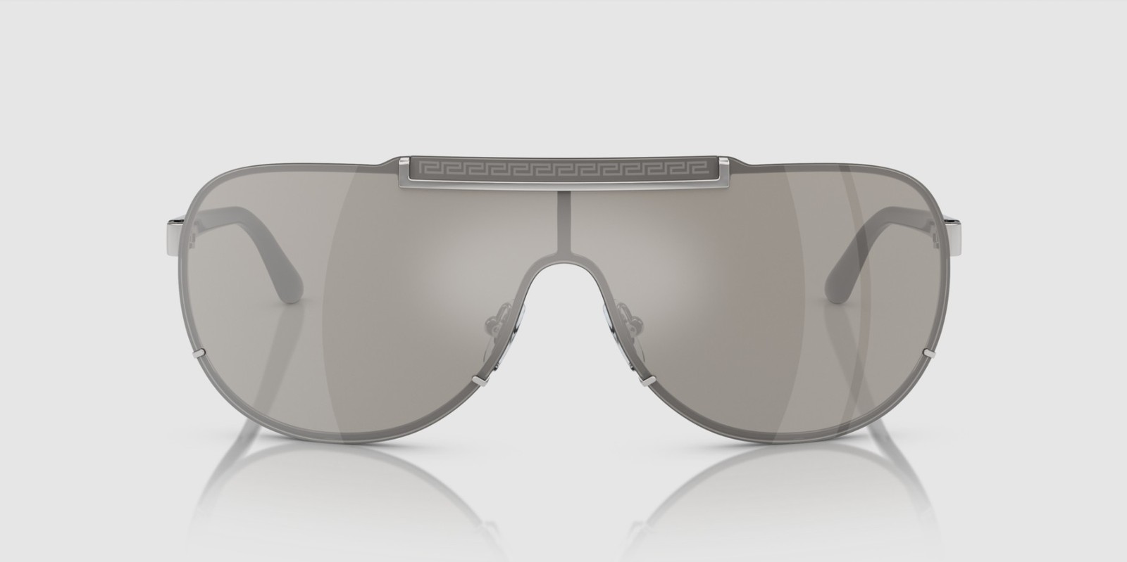 VERSACE VE2140 10006G Silver Light Grey Mirror Silver 40 mm Men’s Sunglasses
