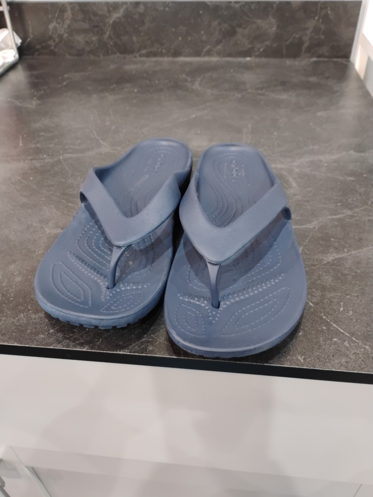 Crocs Kadee II Blue Flip Flops Thong Sandals Size W9
