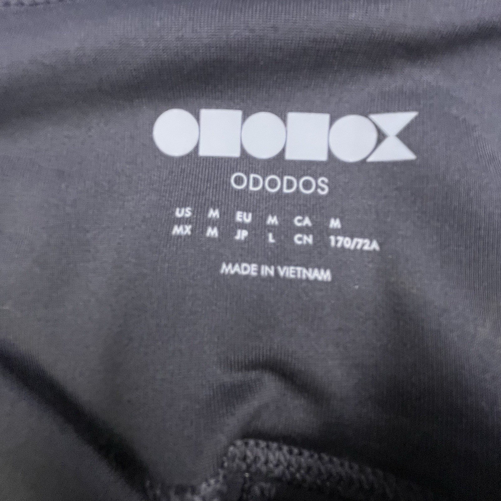 Ododos Leggings Size M Black Cropped Crisscross Waist Activewear Yoga NEW