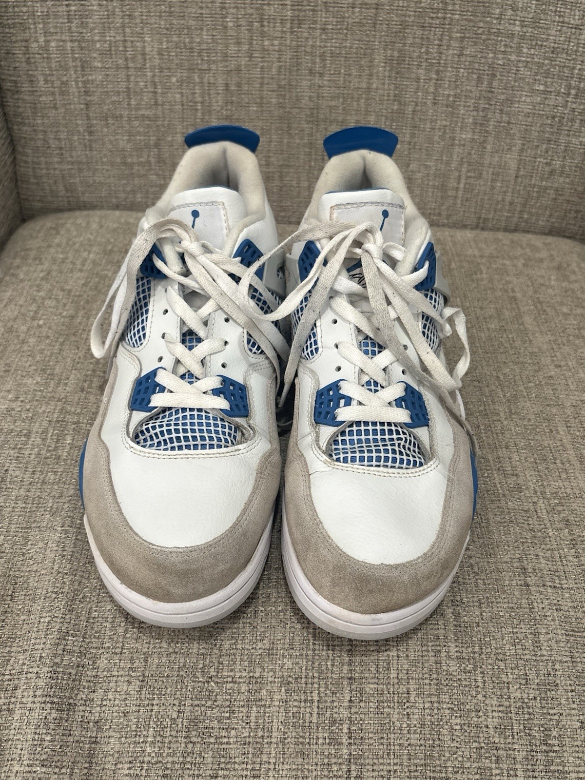 Air Jordan 4 Retro Sneakers Military Blue Sz 10 FV5029-141