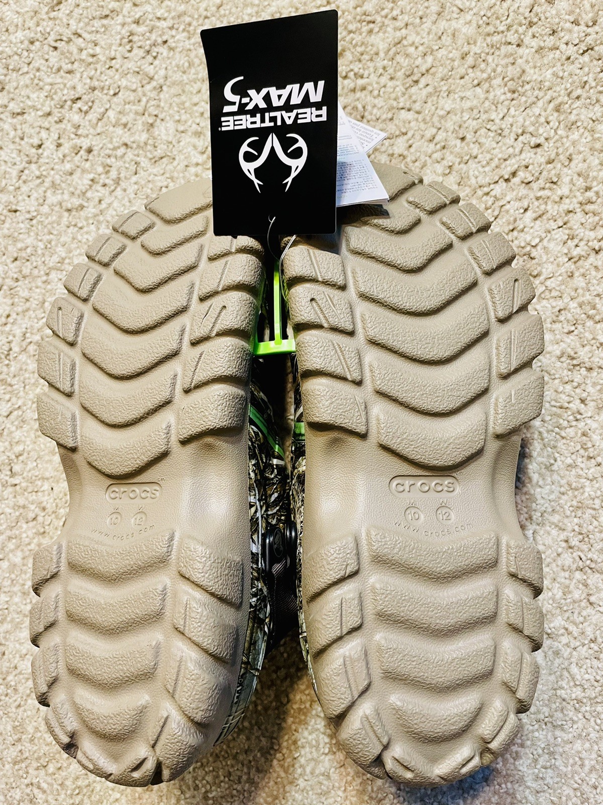 Crocs Mens Offroad Sport Realtree Max-5 Clog Size 10 NEW