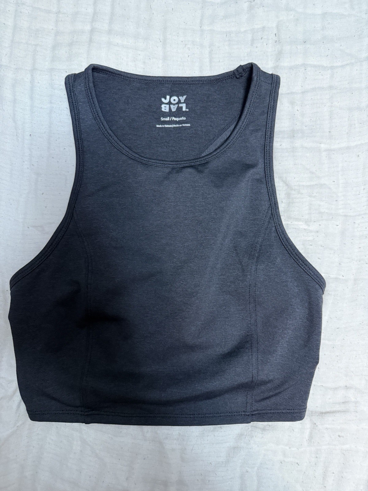 Joy Lab Crop Tank Dark Grey Women’s Size Small