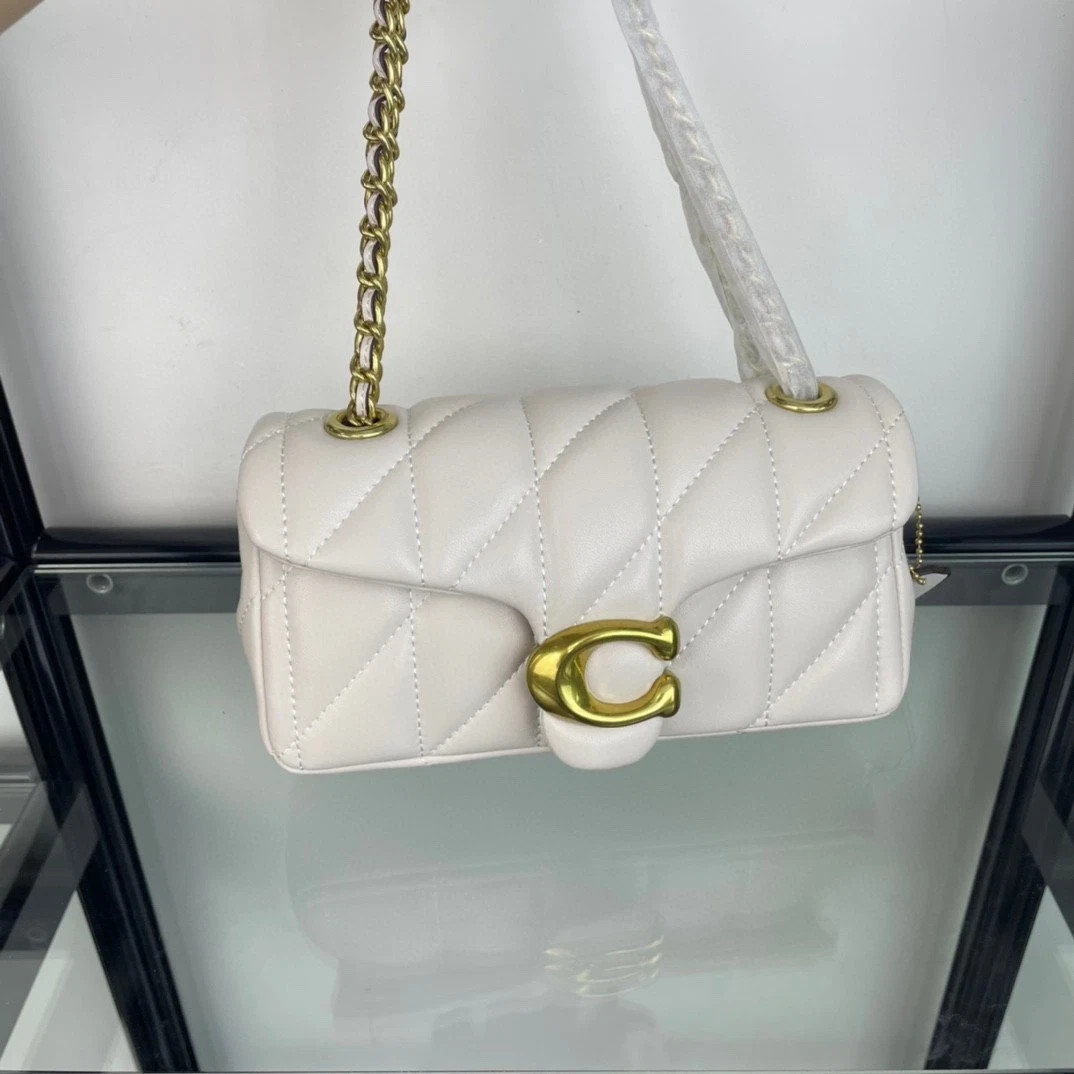 Coach Tabby Shoulder Bag 20 Quilted CP149 Chalk White