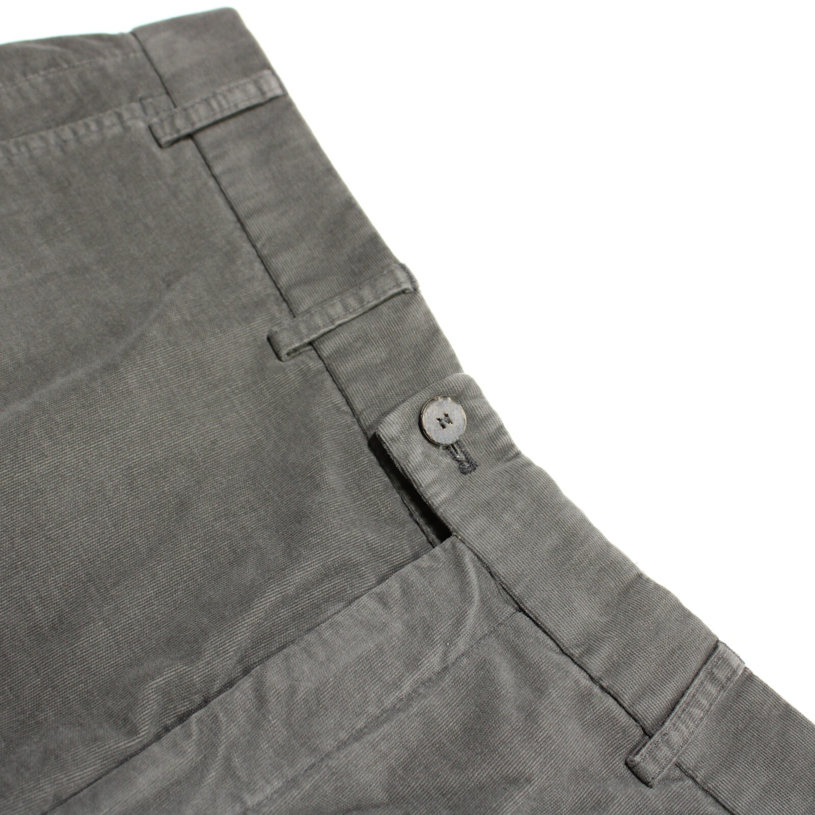 Hiltl NWD Dayne Cotton Blend Chinos / Corduroy Pants Size 34 US In Solid Gray