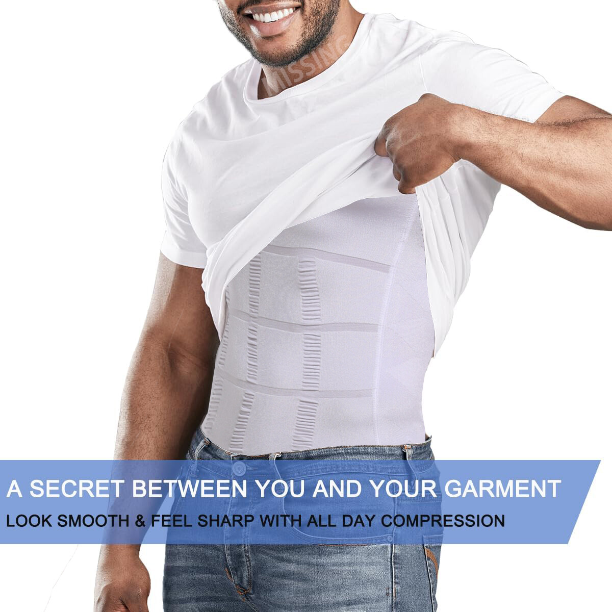 Men Gynecomastia Compression Shirt Chest Control Body Shaper Slim Vest Tank Top