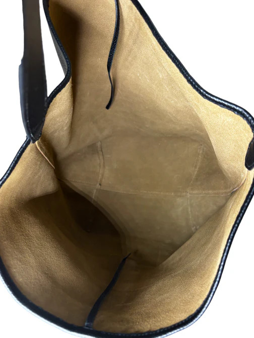 The Row Black Leather “Park” Tote Bag