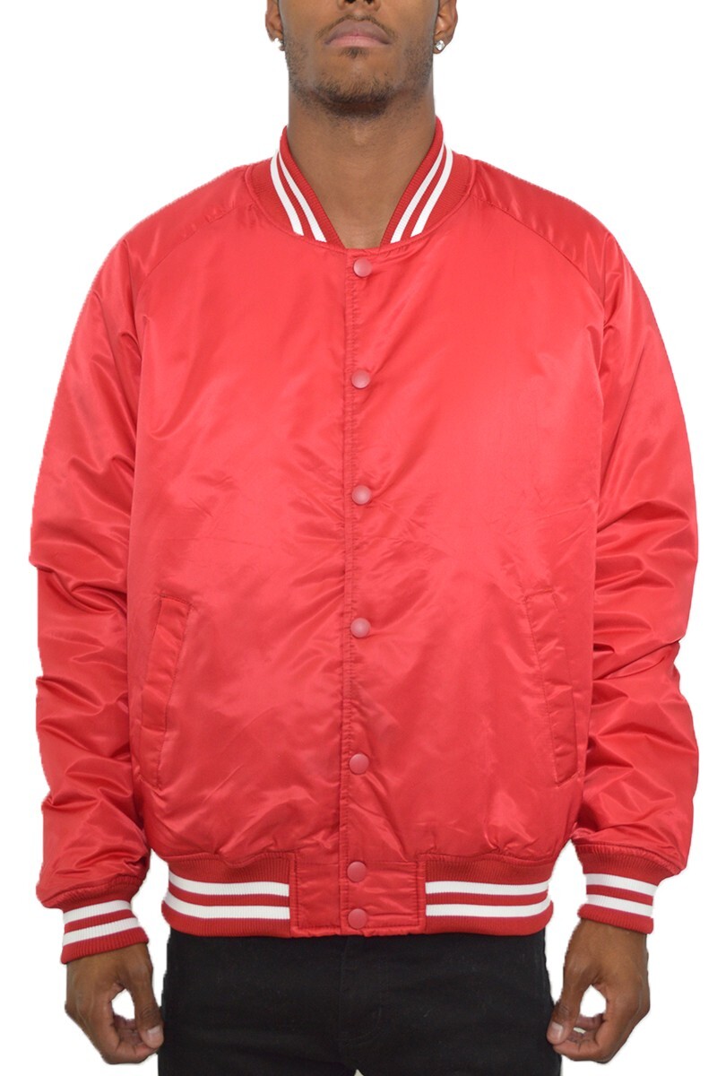 New MEN’S CASUAL COMFORT BOMBER BASEBALL JACKET CASUAL VARSITY COAT LETTERMAN