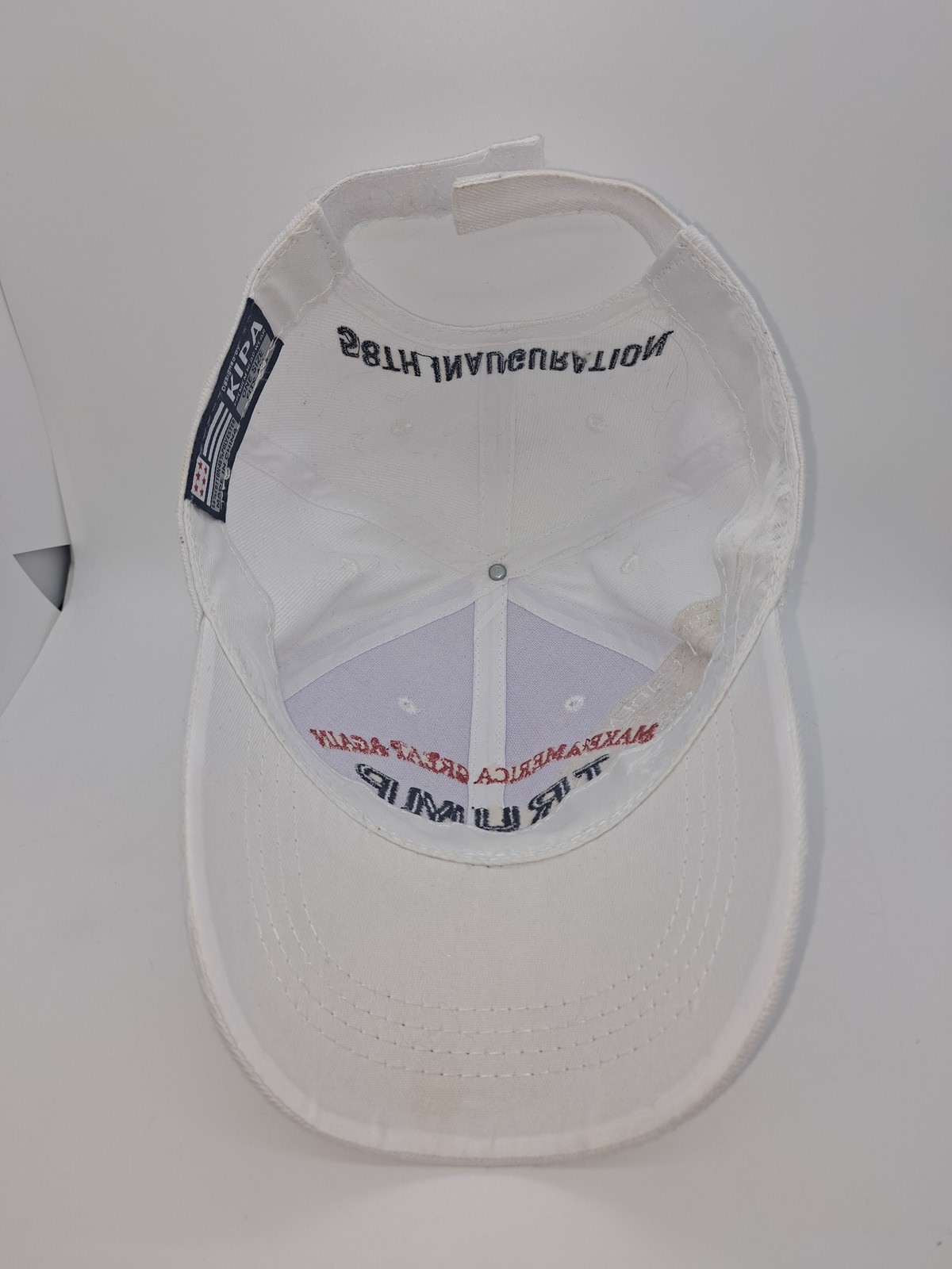 Trump Hat Kipa Baseball Cap Men’s One Size White 45th President 58th