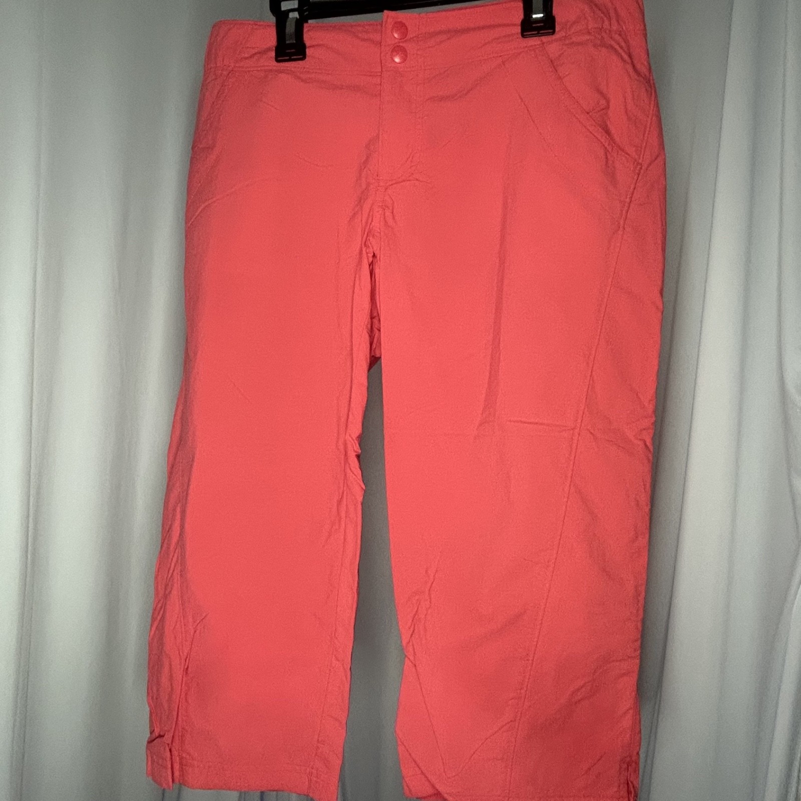 Columbia PFG Sz XS Suncast Capri Pants Nylon Omni Shade Coral Outdoor