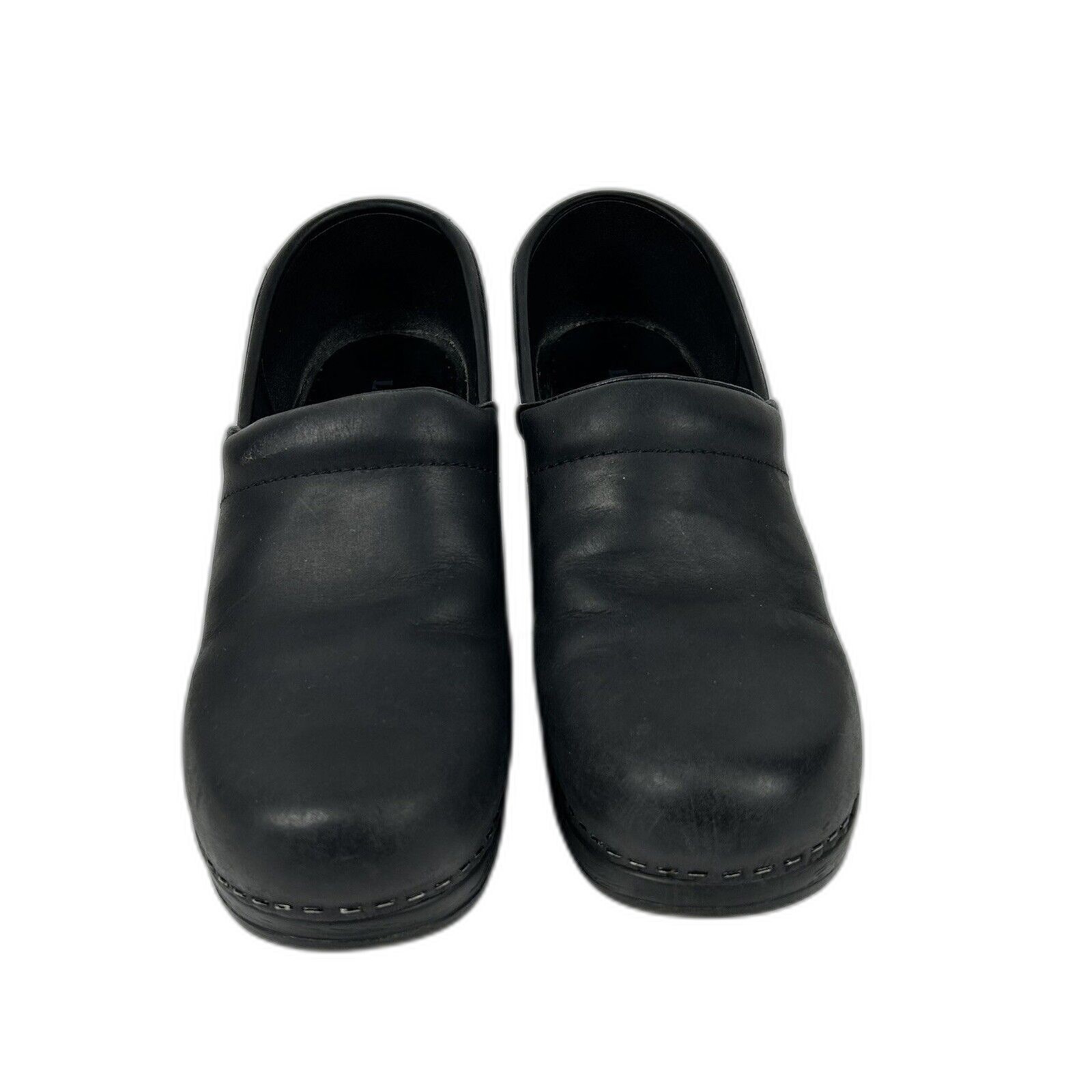 LL Bean Black 39 M 8 Slip On Casual Comfort Clog Shoe Mules Nurse Chef Vet