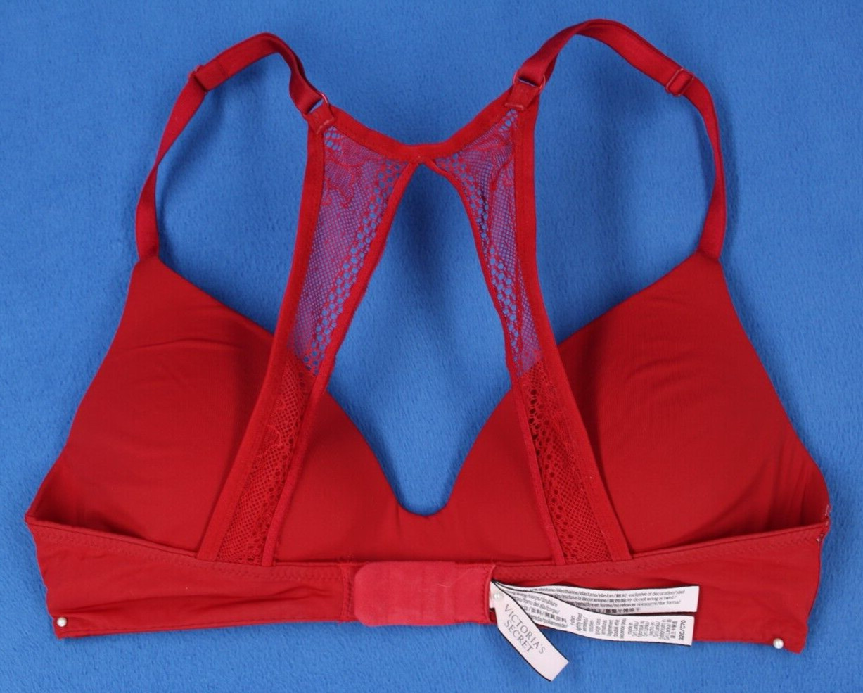 Victoria Secret Fancy Back Wireless Lightly Lined T-Shirt Bra Size 32C #D3631