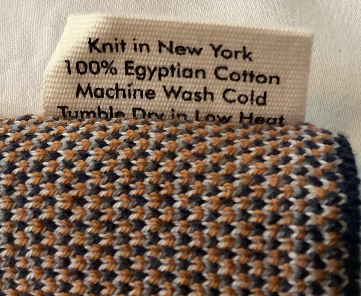 Biquette Toni Darling Frank Scarf 100% Egyptian Cotton 10” X80” $75 OP NWOT