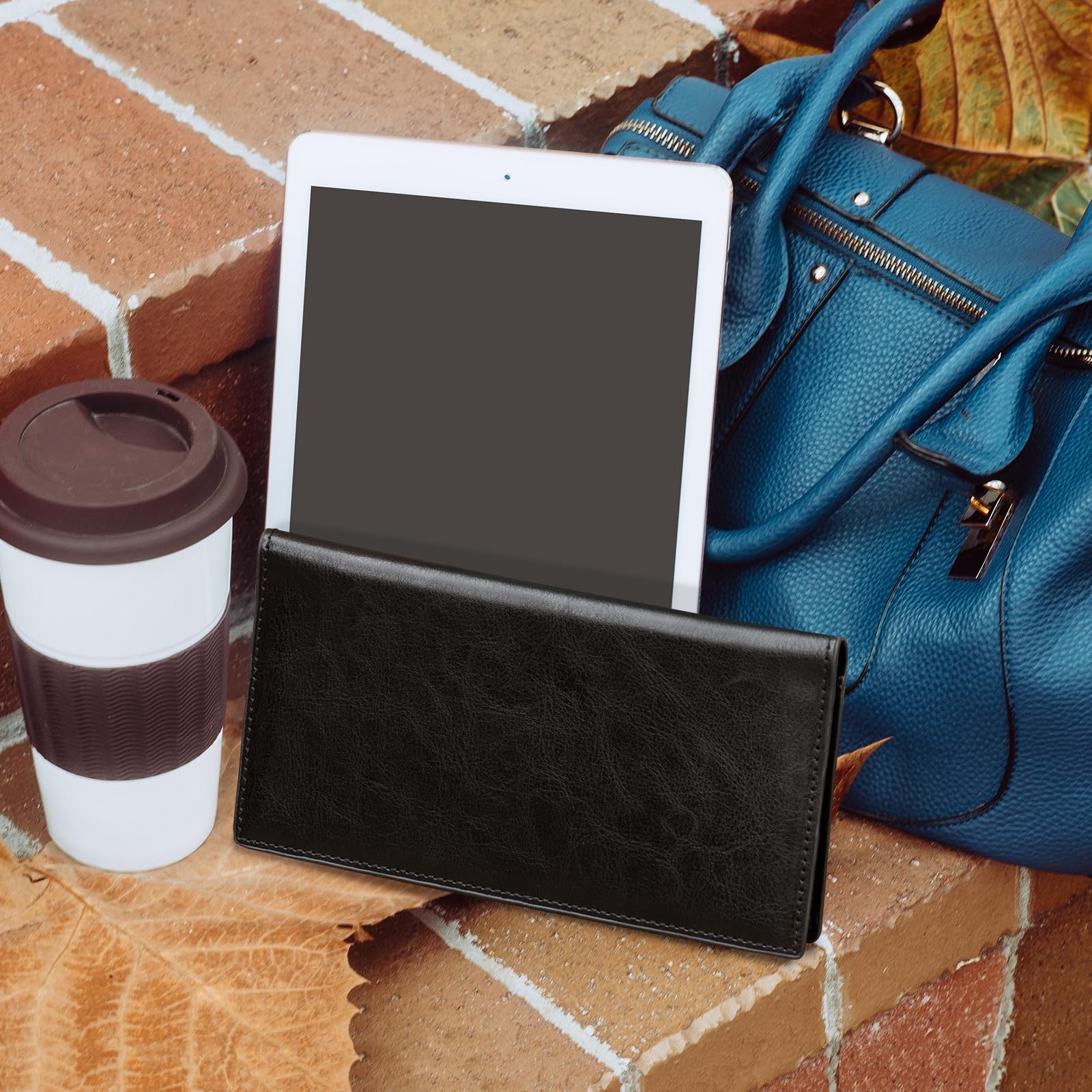 Premium Leather Checkbook Cover For Men & Women Checkbook Holder Wallet RFID New
