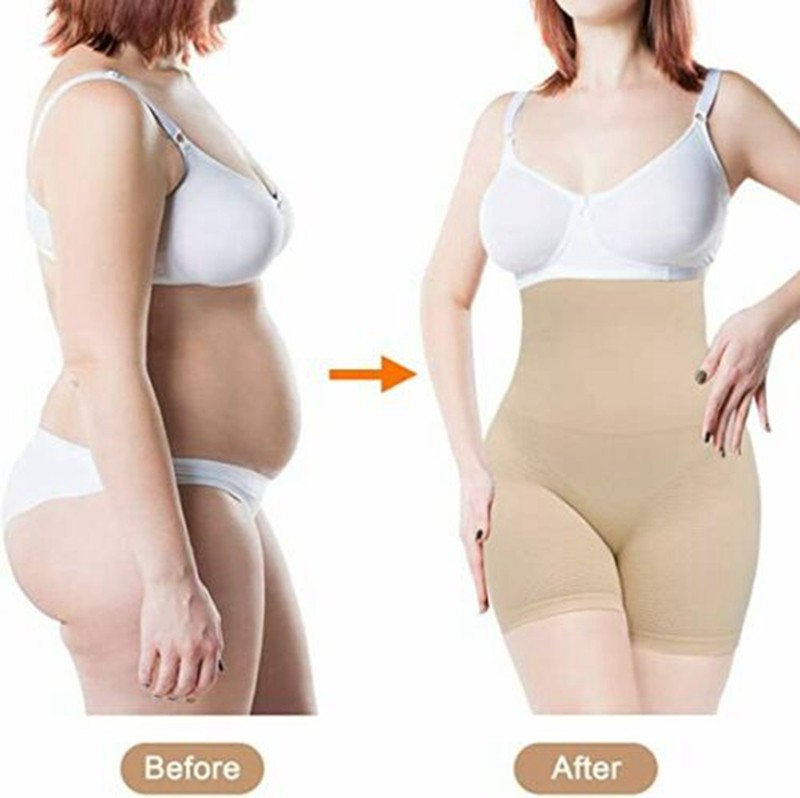 Women High Waist Shapewear Underwear Tummy Control Girdle Panty Pants Plus Size