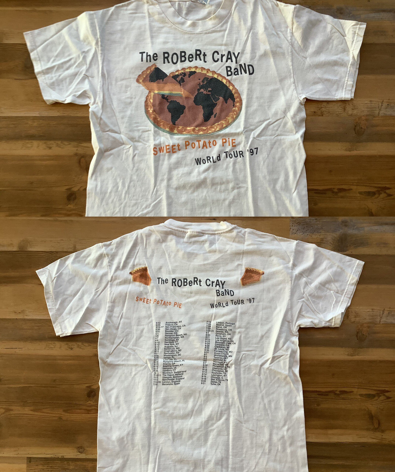 1997 Robert Cray Band Concert Tour Sweet Potato Pie T-shirt S to 5XL UR667