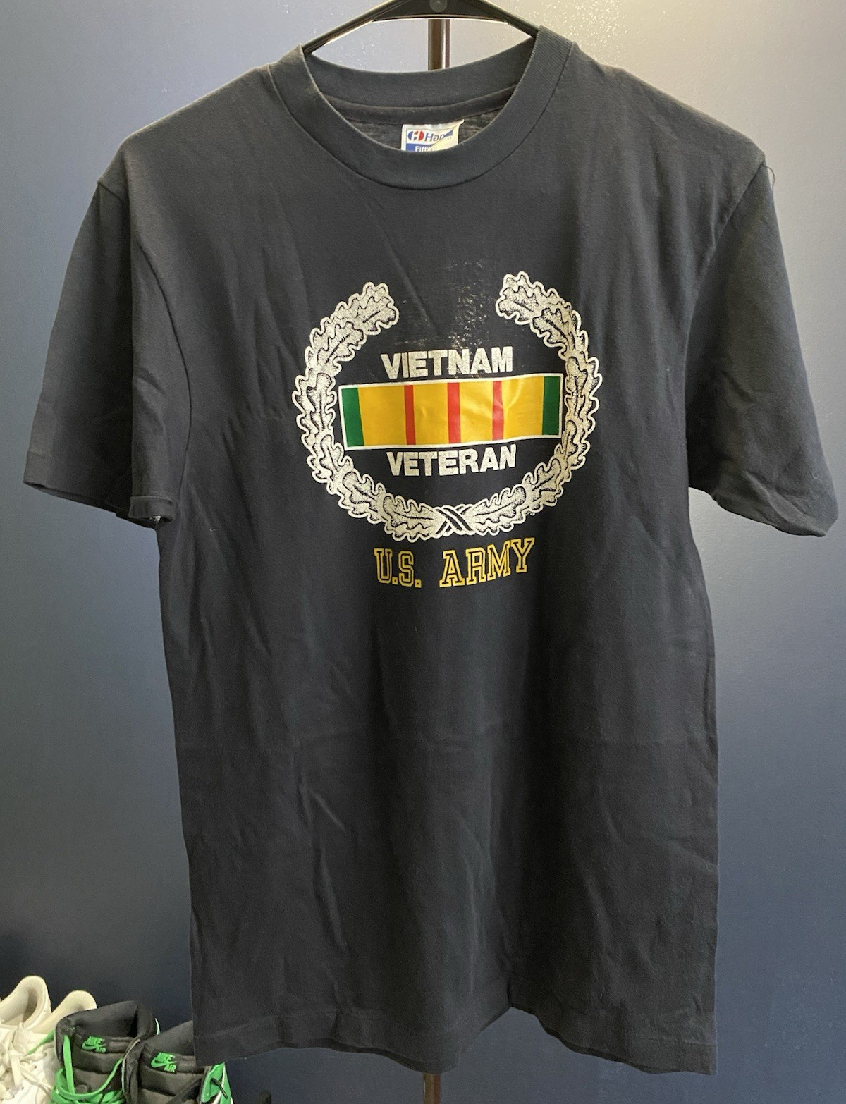 hane’s fifty-fifty u.s. army vietnam veteran vintage t-shirt