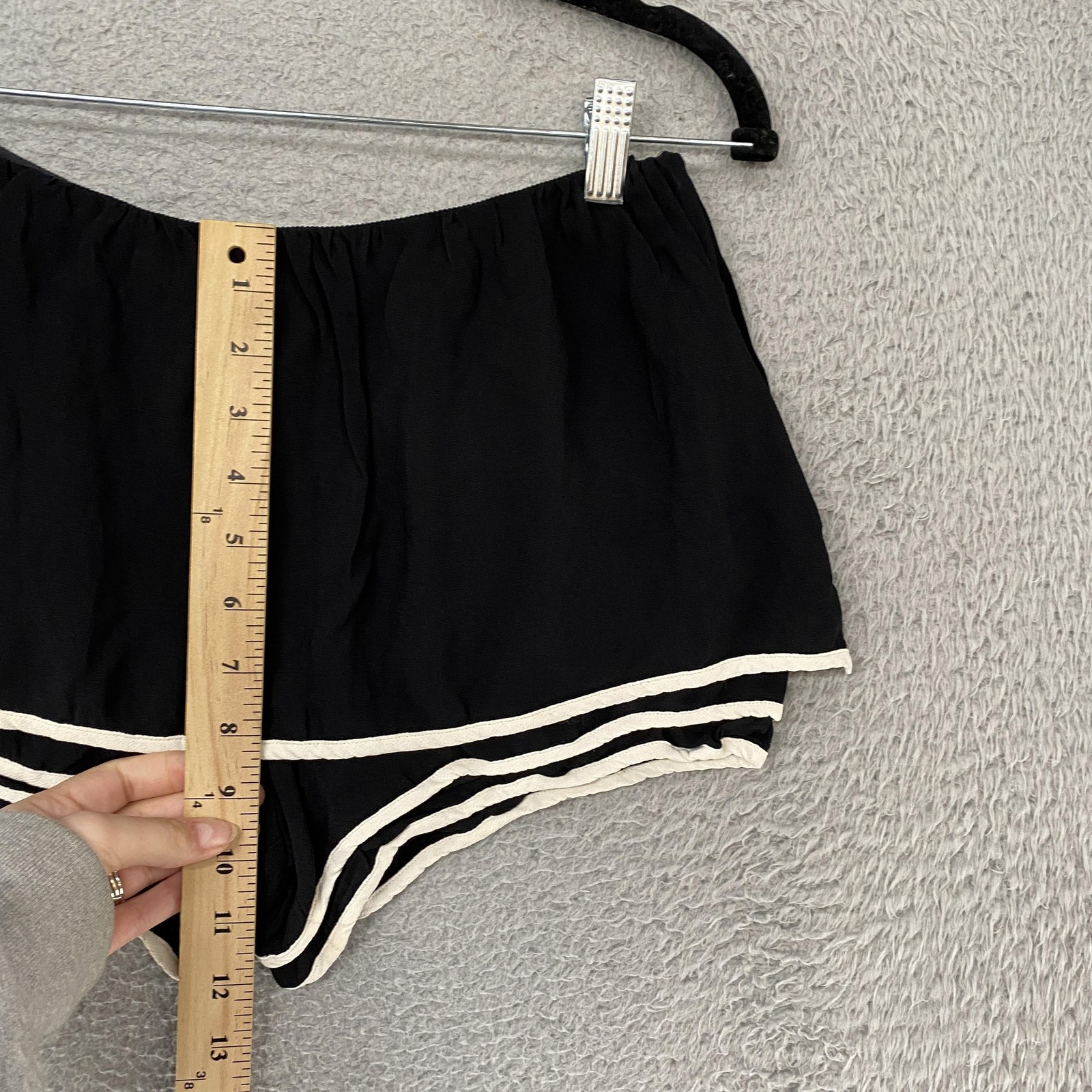 See By Chloe Skort Womens 2 Black Retro Layered Pinup Crepe Designer Summer