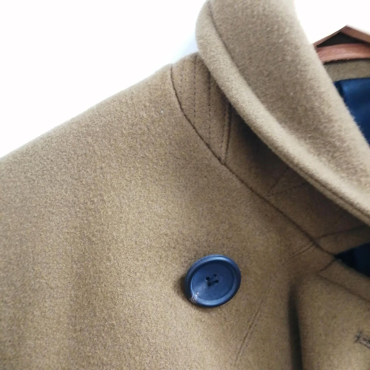 SCYE BASICS Cashmere Blend Wool Short Coat Camel Used