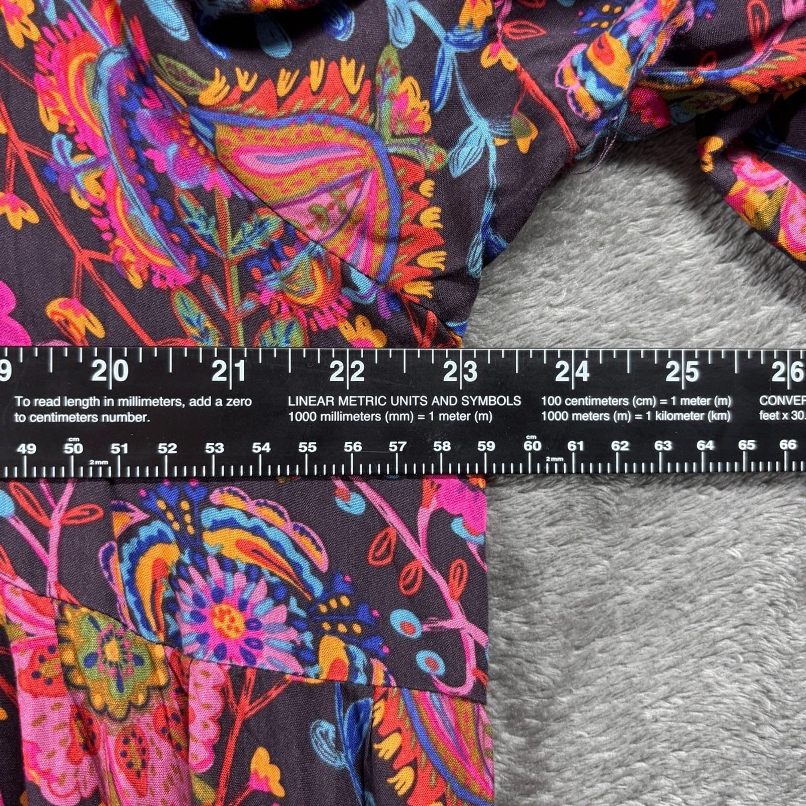 Natural Life Charlotte Midi Dress Boho Lagenlook Flowy Folk Circles XL P292
