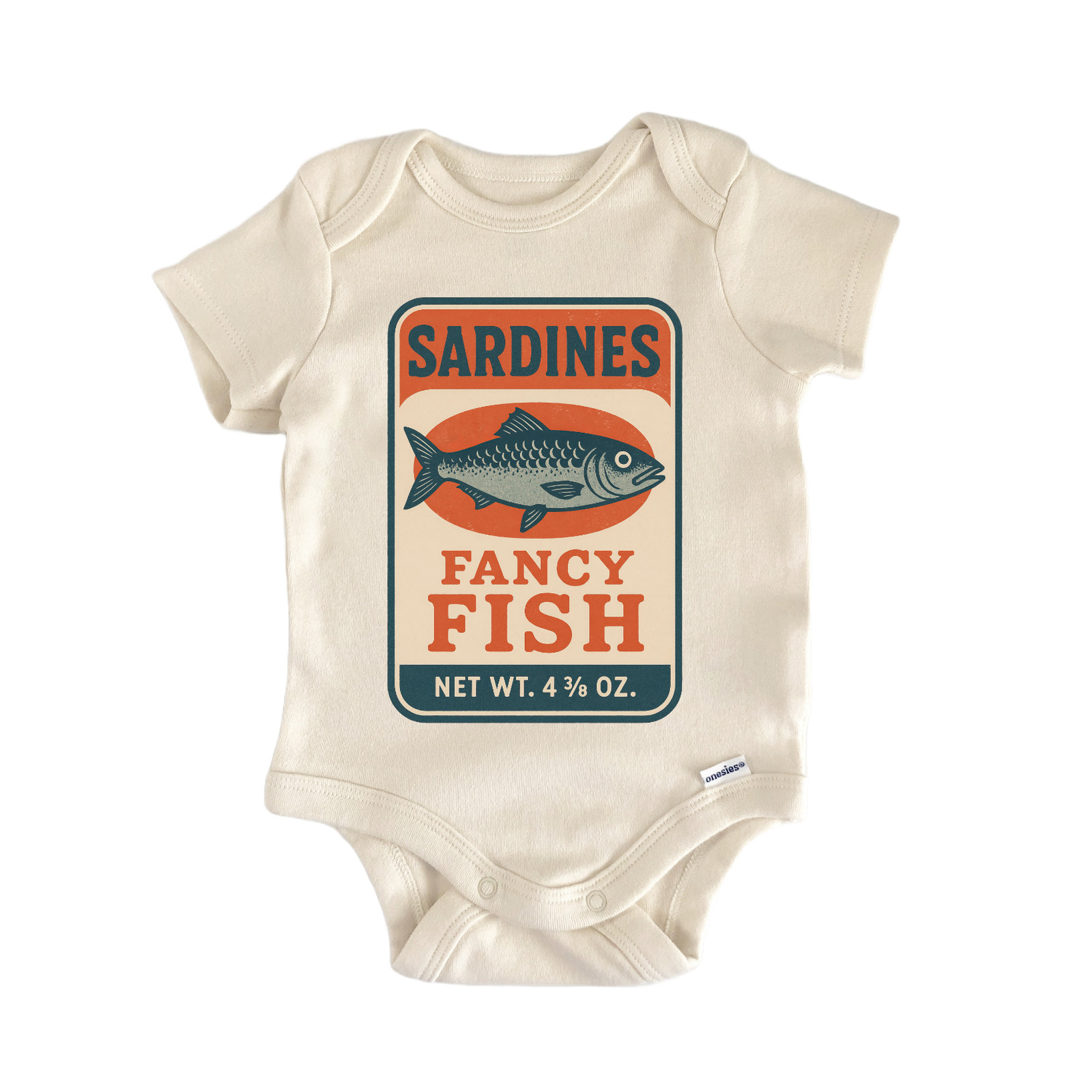 Sardines Fancy Fish Newborn Baby Onesie® Bodysuit