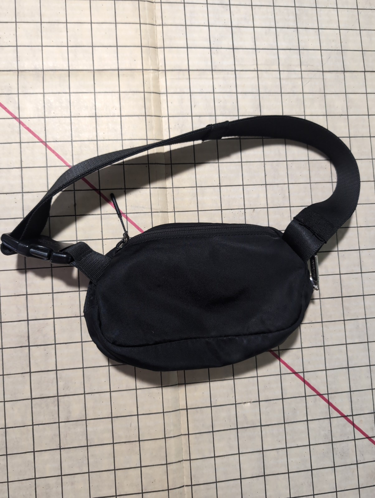 Lululemon Everywhere Belt Bag 1L Black Adjustable Pack Crossbody Nylon Fanny Pak