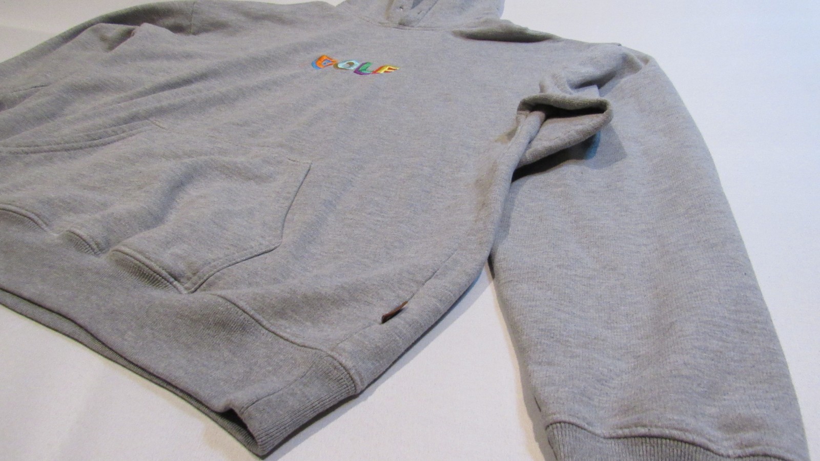 Golf Wang White Hoodie Pullover Fleece Embroidered Men’s Size Large Og Version