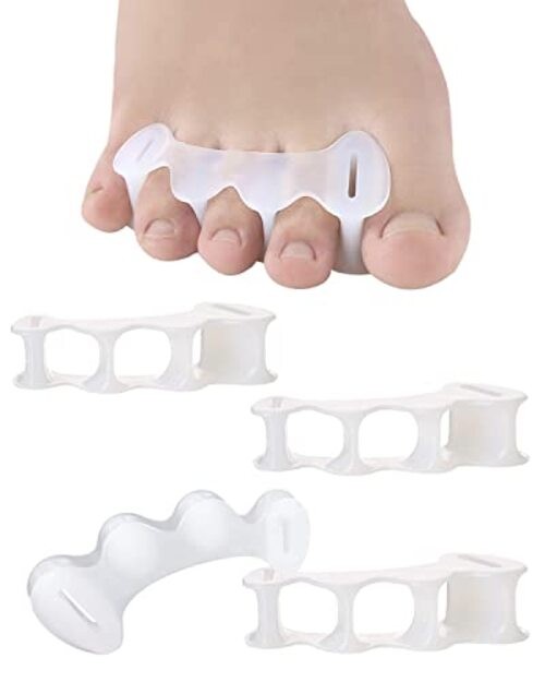 2Pairs Toe Separators Toe Spacers for Women Men to Correct Bunion, Relieve