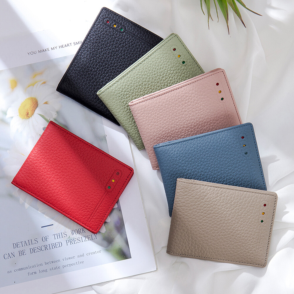 Slim Thin Leather Credit Card ID Mini Wallet Holder Bifold Driver’s License Safe