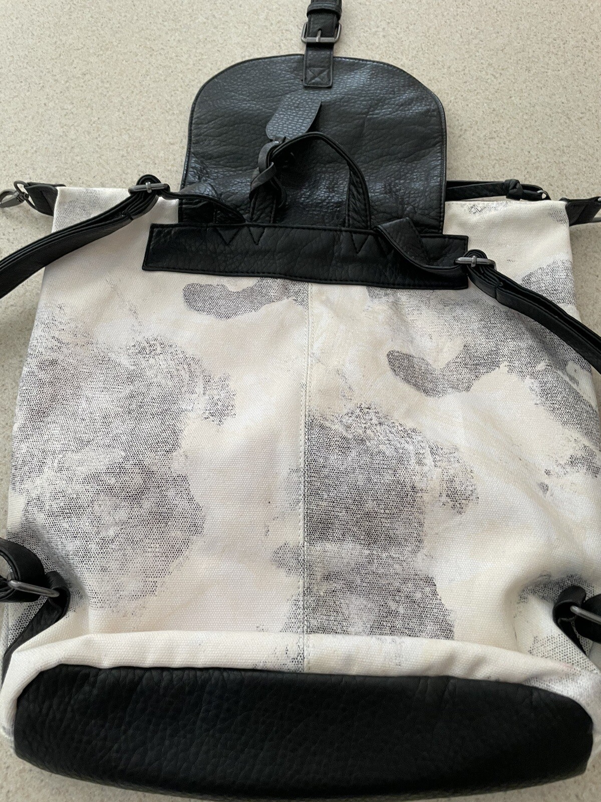 Pistil Vagabond Backpack Moonrock Print Faux Leather